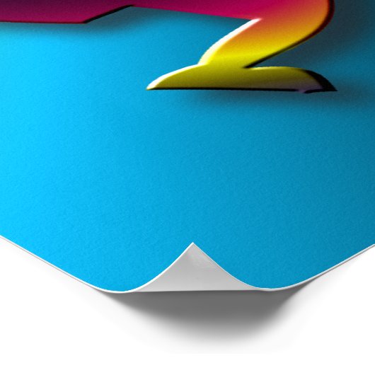 Psychedelic Kokopelli #2 Poster (Ecke)