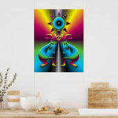 Psychedelic Kokopelli #2 Poster (Küche)