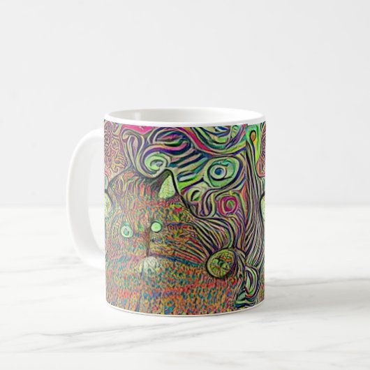 Psychedelic kool kats 34 kaffeetasse (Vorderseite Links)
