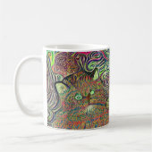 Psychedelic kool kats 34 kaffeetasse (Links)