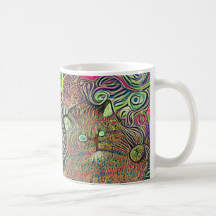 Psychedelic kool kats 34 kaffeetasse