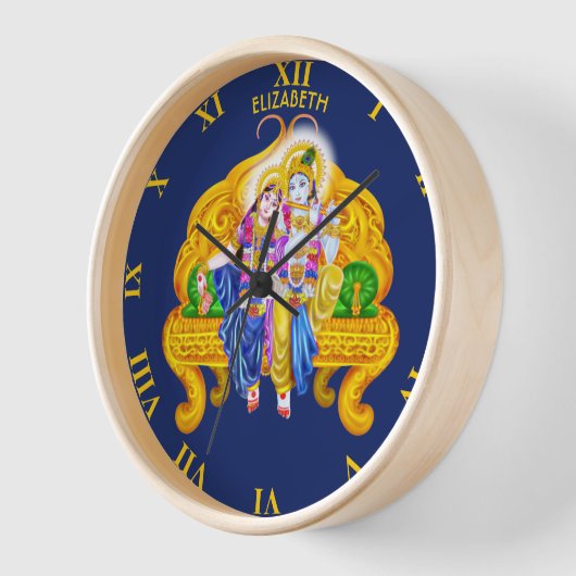 Psychedelic Krishna Radha Vigneshwara Hinduismus Uhr (Winkel)
