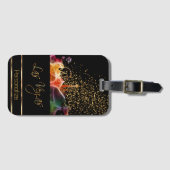 Psychedelic Las Vegas Skyline Gepäckanhänger (Vorderseite (Horizontal))