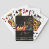 Psychedelic Las Vegas Skyline Spielkarten (Rückseite)