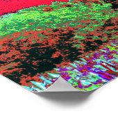 Psychedelic Lighthouse Poster (Ecke)