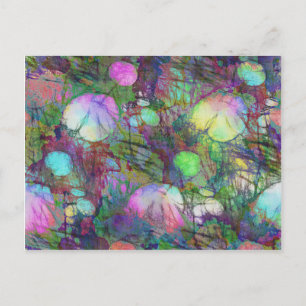 Psychedelic Lily Pad Light Show Postkarte