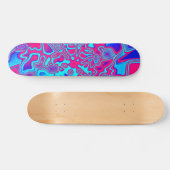 Psychedelic Liquid Plasma Skateboard (Horizontal)