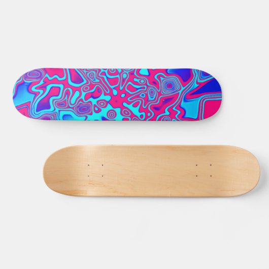 Psychedelic Liquid Plasma Skateboard (Horizontal)