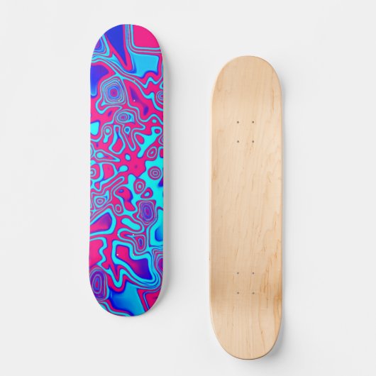 Psychedelic Liquid Plasma Skateboard (Vorderseite)
