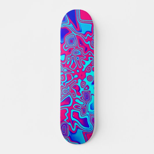 Psychedelic Liquid Plasma Skateboard (Vorne)