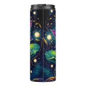 Psychedelic Lotus Blume Cosmic Roots Thermosbecher (Rückseite)