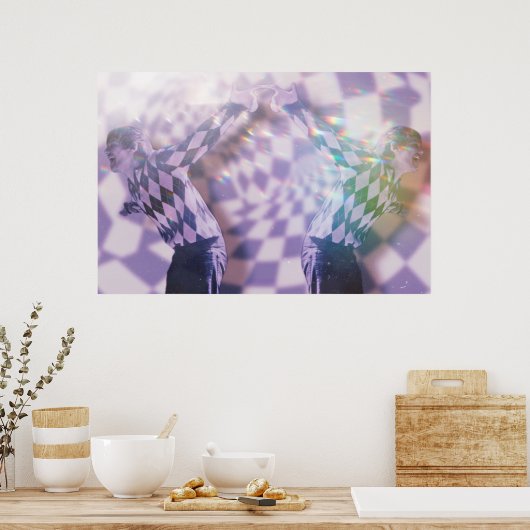 Psychedelic Louis Tomlinson Poster (Küche)