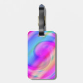 Psychedelic Luggage Tag Gepäckanhänger (Rückseite vertikal)