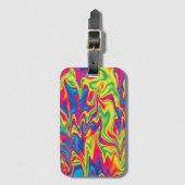 Psychedelic Luggage Tag Gepäckanhänger (Vorderseite Vertikal)