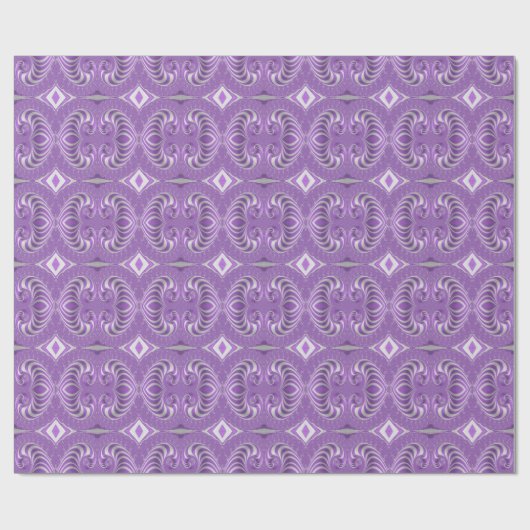 Psychedelic Magenta Spirals Geschenkpapier (Flach)