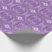 Psychedelic Magenta Spirals Geschenkpapier (Ecke)