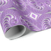Psychedelic Magenta Spirals Geschenkpapier (Rolleneckpunkt)