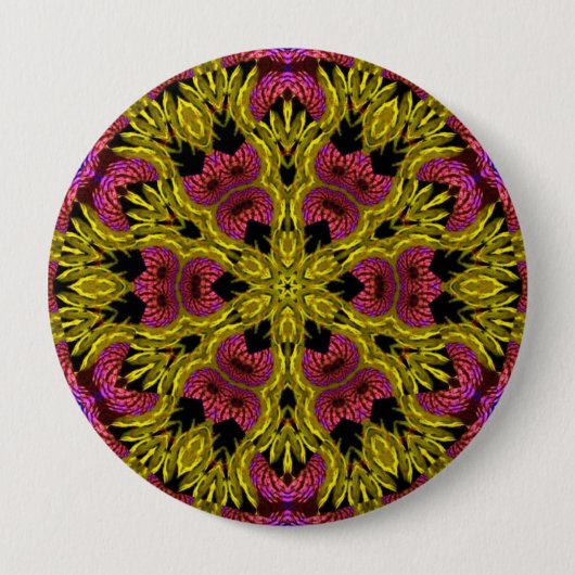 Psychedelic Mandala #05 Button (Vorderseite)