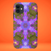 Psychedelic Mandala Blume Lila und blau