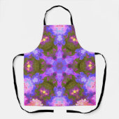 Psychedelic Mandala Blume Lila und blau Schürze (Vorderseite)