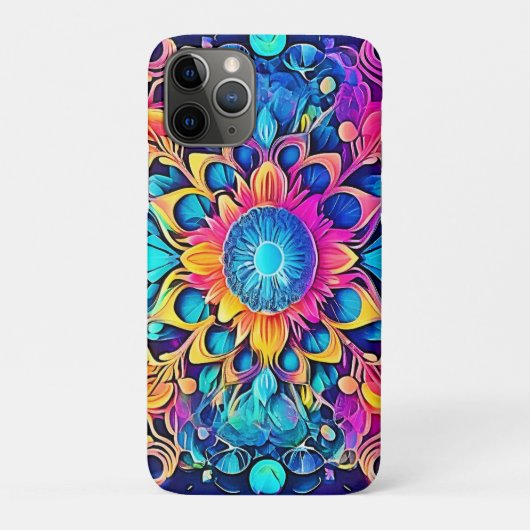 Psychedelic Mandala Design Case-Mate iPhone Hülle (Rückseite)