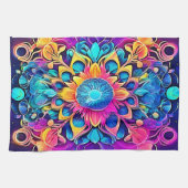 Psychedelic Mandala Design Geschirrtuch (Horizontal)