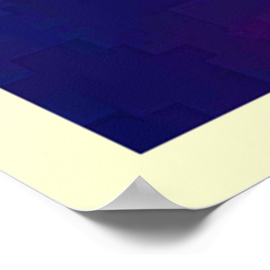 Psychedelic Mandala Design Poster (Ecke)