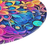 Psychedelic Mandala Design Schneidebrett (Ecke)