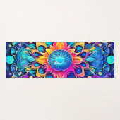 Psychedelic Mandala Design Yogamatte (Rückseite (Horizontal))