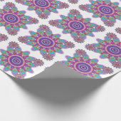 Psychedelic mandala Geschenkpapier (Ecke)