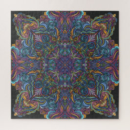Psychedelic Mandala Puzzle