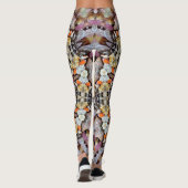 Psychedelic Mandala Retro Hippie Trippy Boho Chic Leggings (Rückseite)