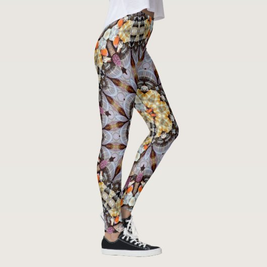 Psychedelic Mandala Retro Hippie Trippy Boho Chic Leggings (Rechts)
