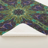 Psychedelic Mandala Retro Hippie Trippy Boho Chic Sherpadecke (3/4)