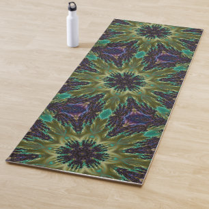 Psychedelic Mandala Retro Hippie Trippy Boho Chic Yogamatte