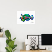 Psychedelic Mandarin Fish Poster (Heimbüro)