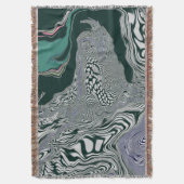 Psychedelic Marble Swirl Decke (Vorderseite Vertikal)