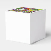 Psychedelic Mardi Gras Feather Mask Geschenkschachtel (Vorderseite)