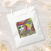 Psychedelic Mardi Gras Feather Mask Geschenktütchen (Ausgeschnitten)