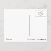 Psychedelic Mardi Gras Feather Mask Postkarte (Rückseite)