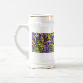 Psychedelic Mardi Gras Feather Masken Geschenke Ap Bierglas (Links)