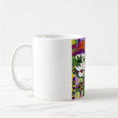 Psychedelic Mardi Gras Feather Masken Geschenke Ap Kaffeetasse (Links)