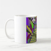 Psychedelic Mardi Gras Feather Masken Geschenke Ap Kaffeetasse (Links)