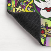 Psychedelic Mardi Gras Feather Masken Geschenke Ap Mousepad (Ecke)