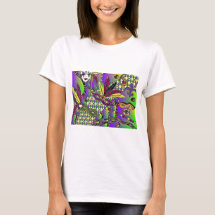 Psychedelic Mardi Gras Feather Masken Geschenke Ap T-Shirt