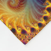 Psychedelic Mardi Gras Rabbit Acid Trip Mandala Fleecedecke (Ecke)