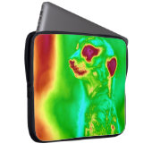 Psychedelic Meerkat Laptopschutzhülle (Vorne Rechts)