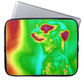 Psychedelic Meerkat Laptopschutzhülle (Vorderseite)