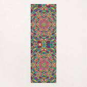 Psychedelic Millefiori Mandala Art Yoga Mat Yogamatte (Vorderseite)