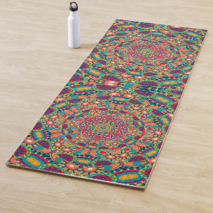Psychedelic Millefiori Mandala Art Yoga Mat Yogamatte